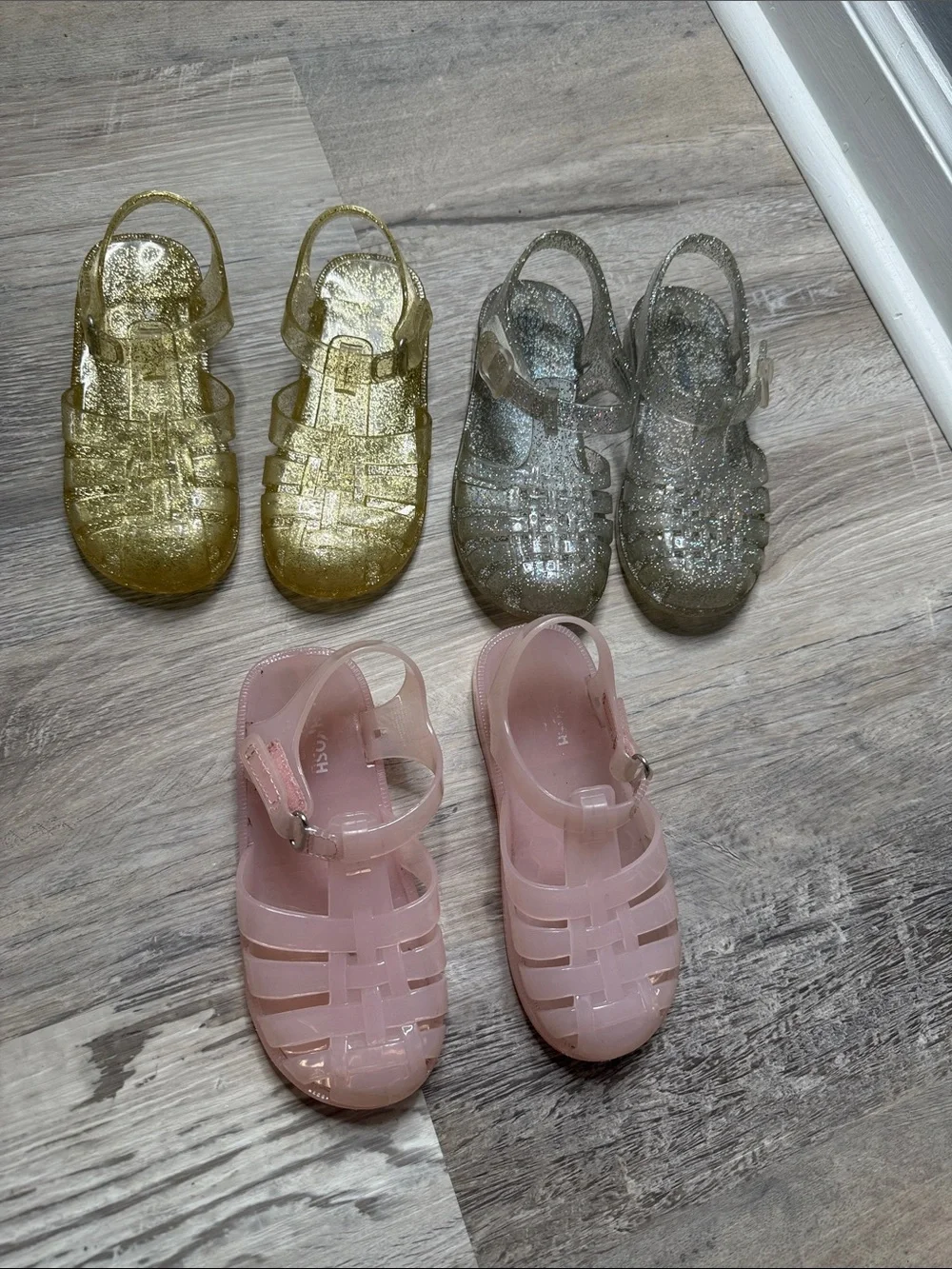 Little Girls OshKosh Jelly Sandals bundle Size 10c